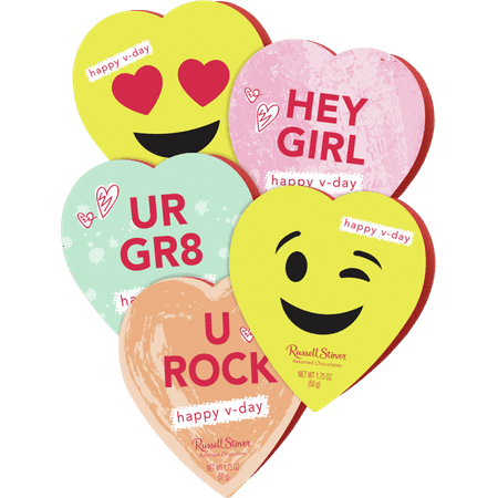 Russell Stover Conversation Hearts Assorted Chocolates, 1.75 Oz.