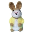 thumbnail image 1 of Wool Felt Rabbit With Balloons Easter Decorations Hanging Bunny, 1 of 8