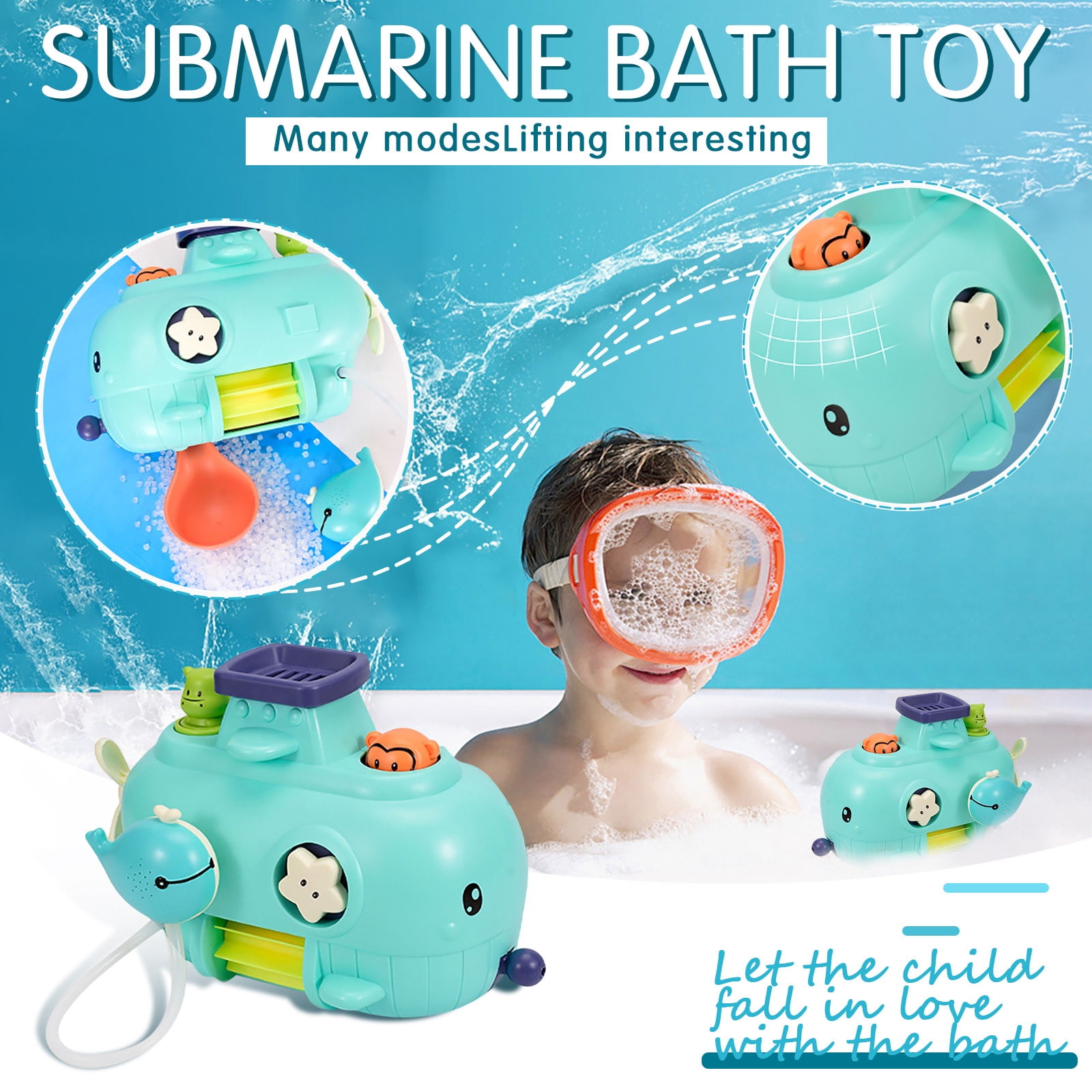 Big Save,HWRETIE Bath Toys Clearance,Children's S Ubmarine