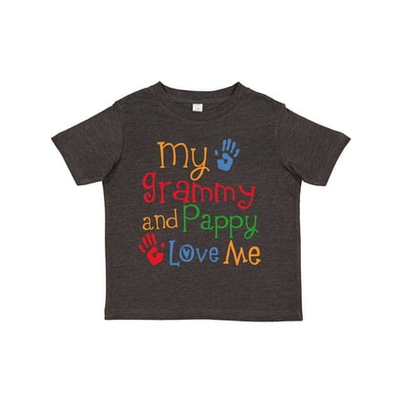 

Inktastic Grammy and Pappy Love Me Gift Toddler Boy or Toddler Girl T-Shirt