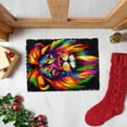thumbnail image 6 of Latch Hook Rug Kit Colorful Lion Face Pre-printed Handmade Carpet Crochet Yarn Craft DIY Hook and Latch Door Mat Tapestry for Home Floor Decoration 52x38cm-7, 6 of 8