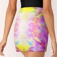 thumbnail image 3 of Women's Color Vortex Tie Dyeing Print High Waist A-Line Mini Skirts Colorful Pleated Short Skirt Trendy E-Girls Streetwear, 3 of 5