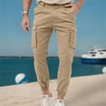 thumbnail image 2 of Zszcpp Work Pants Men All Matching Long Cuffed Active Sports Sweat Jogging Outdoor Pockets Lounge Trousers Casual Trouser, 2 of 9