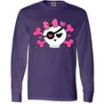 thumbnail image 3 of Inktastic Girl Pirate Skull Valentine Long Sleeve T-Shirt, 3 of 5