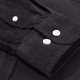 thumbnail image 3 of Blusa y camisa de manga larga con cuello vuelto para hombre, color liso, informal, a la moda, con bolsillos, manga larga, botones, cárdigan, sudadera con capucha, blusa de poliéster para hombre, 3 of 4
