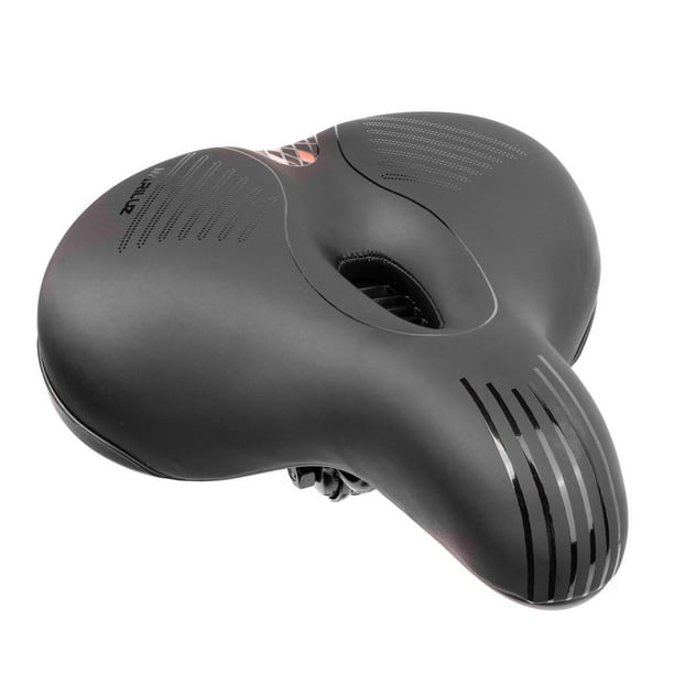 Asiento para bicicleta urbana negro con rojo antiprostatico WL-191E-6 255X220mm Mariluz rojo