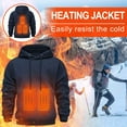 thumbnail image 6 of Winter Heated Hoodie, Heatable Clothing, Cold Resistants and Warm Clothing, Quicks Heating, Convenient to Use, Convenient for Keeping Warm in Winter(Dark Blue L), 6 of 6