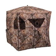 Ameristep Brickhouse Realtree Xtra Camo Lightweight Pop Up Ground Hunting Blind