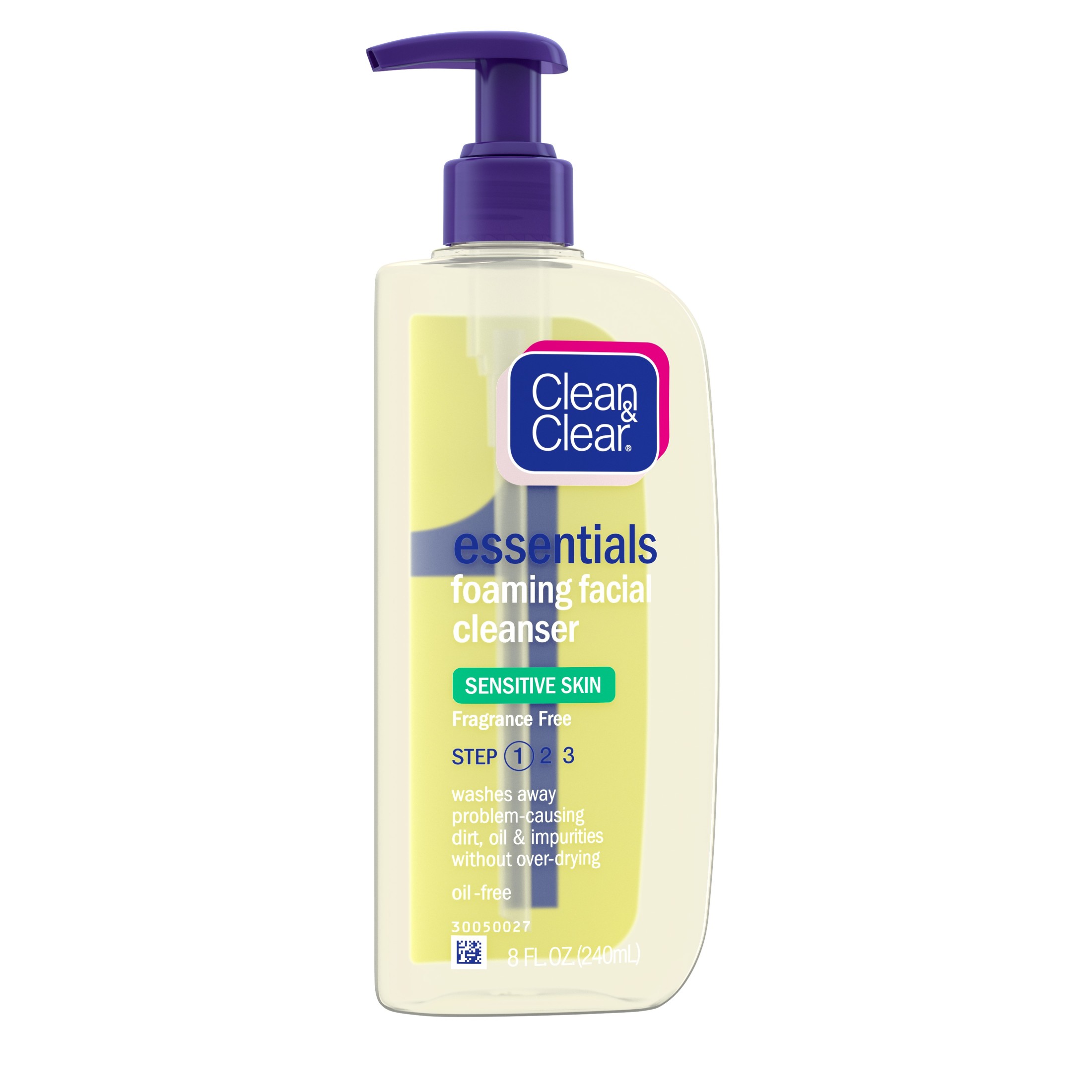 Clean & Clear Essentials Foaming Face Wash for Sensitive Skin 8 fl. oz - image 5 of 8
