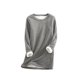 thumbnail image 1 of Sonducket Ropa interior térmica de algodón para mujer, Color sólido, reutilizable, lavable, de manga larga, para invierno y otoño, lencería cálida Prendas para la parte del cuerpo Gris oscuro L Sonducket AP013396-51, 1 of 6
