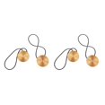 thumbnail image 3 of yingyy 1/2/3/5 2pcs Rideau Tieback Ronde Polyester Remplacement Simple Style Ménage Cuisine Parasol Drapé Fixation Fixation Or 2PCS, 3 of 6