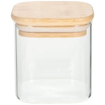Glass Jar with Lid Coffee Cannister Clear Storage Jars Lids Kitchen Canisters Tea