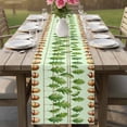 thumbnail image 4 of Green Botanical Table Runner 36 Inches, Acorn Spring Summer Plant Leaves Bed Runner Dresser Scarves Tabletop for Indoor Outdoor Parties/Ceremony/Banquet, 13"x 36", 4 of 9
