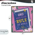 thumbnail image 4 of Stupell Industries Cottage Girls Who Read Inspirational Black Framed Giclee Art, 11 x 14, by Vanessa Stoilova, 4 of 8