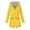 Yellow, variant on FRSASU Plus Size Women Coats Women Solid Rain Jacket Outdoor Waterproof Hooded Windproof Loose Coat