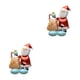 thumbnail image 1 of Yuarrent Suministros para fiestas con globos, ambiente festivo para el día de Navidad, decoración de fiesta con globos de papel de aluminio multicolor Caja De Regalo Papá Noel 2Conjunto, 1 of 6