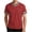 Red, variant on Men's Color Block Shirts Summer Comfy Knit T-Shirts Loose Short Sleeve V Neck Pullovers Tops Work Business Vacation Casual Tee Tops Red XXXL