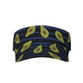 thumbnail image 2 of Kdxio Avocado Print Sun Visor Hat Golf Visor Adjustable Velcro Outdoor Sports Cap For Men Women, 2 of 7