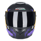 thumbnail image 1 of Casco Sleek Para Moto Abatible Certificado talla L (59-60 cm) VIOLETA NEGRO Halloween, 1 of 5