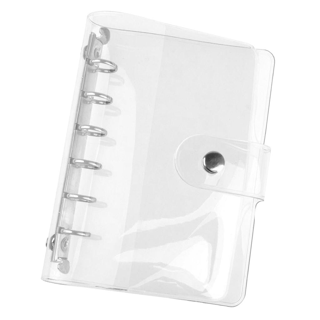 30pcs Clear Binder 6 Holes A7 Journal Loose Leaf Bag Protector Document Bag 