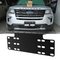 Nilight 14.6" Universal License Heavy Duty Steel Front Plate Mounting Bracket Holder for off Road Led Work Lamps Lighting Bars, Black