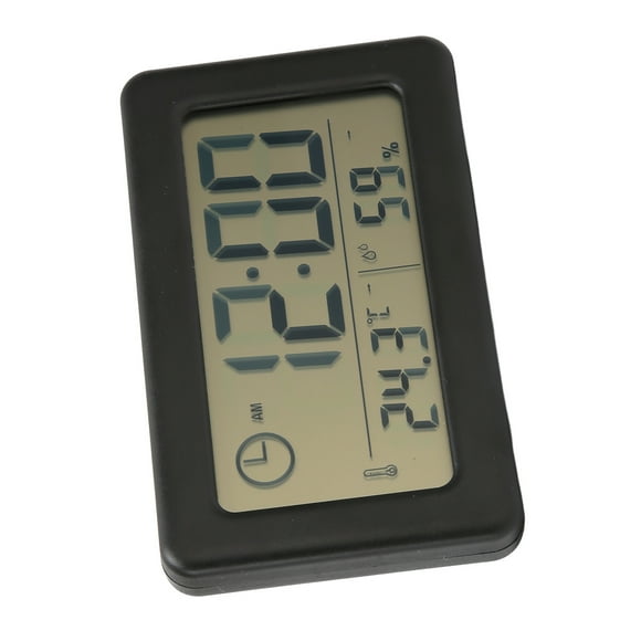 Reloj Electrónico De Escritorio, Pantalla De Temperatura, Uso De Escritorio, Pantalla De Humedad, Reloj Despertador Digital Portátil 12/24H Para El Hogar