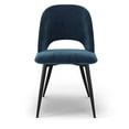 thumbnail image 3 of Pemberly Row Modern Velvet Side Chair (Set of 2) in Sapphire, 3 of 7