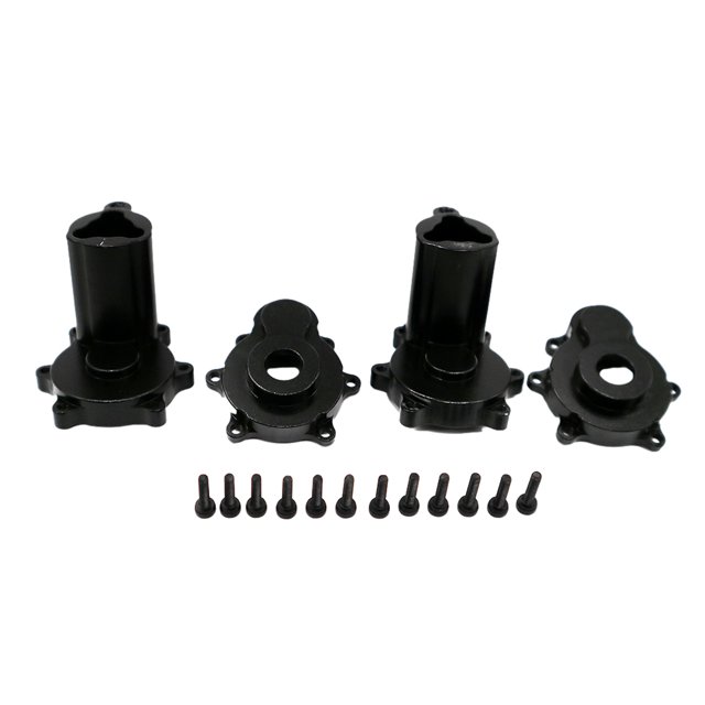 Carcasa de Eje Trasero Bewildely Aleación de Aluminio 1/10 4 Piezas para GEN8 RC Negro