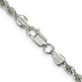thumbnail image 3 of Auriga Fine Jewelry 925 Sterling Silver 3mm Solid Rope Chain Necklace 18inch for Women, 3 of 6