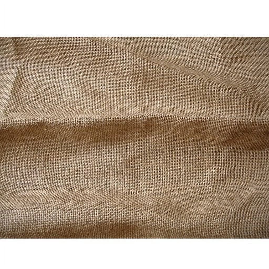Fabric Mart Direct Natural Burlap Fabric By The Yard, 51 inches or 129 cm width, 17 Continuous Yards Beige Burlap Fabric, Burlap Upholstery Fabric, Curtain Drapery Wholesale Burlap Fabric