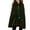 Green, variant on Jackets Women Hooded Poncho Cloak Vintage Wool Cape Windproof Wearable Blanket Outwear Coats