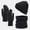 BK2, variant on Unisex Autumn Winter Warm Soft Knit Hat Scarf Gloves Set for Teen and Adult