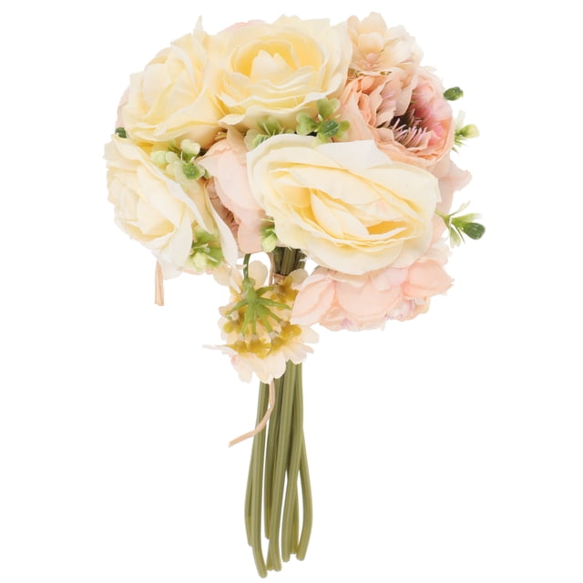 GOOHOCHY 1pc Ramo romántico Simulación Ramo de ramo de ramo floral para bodas