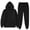 Black-A#8085bb, variant on Fleece Men's Sweatshirt Suit 2 Piece Outfit Long Sleeve Drawstring Fuzzy Jogging Suit Hooded Set Athletic Mens Sweatsuits Dark Green L