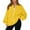 AJK36-Yellow, variant on Zip Up Jacket No Hood Casual Spring Fall Casual Lightweight Oversized Bomber Jacket Women Hoodless Sweat Jacket Yellow M