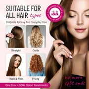 Split Ender Mini - Cordless Split End Hair Trimmer, Automatic 3 AAA Battery Home Care Clipper - Pink