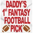 thumbnail image 2 of Daddy's Fantasy Football Pick Sports Romper Boys or Girls Infant Baby Brisco Brands 18M, 2 of 6