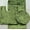 Green, variant on 3 PIECE SHINY SOFT PADDED CHENILLE SHAG BATH RUG, CONTOUR RUG AND LID COVER SET, HOT PINK
