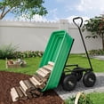 thumbnail image 2 of EastVita 1200Lbs Garden Dump Cart Heavy Duty Steel Utility Wagon with Large Dumping Bed Ideal for Yard Work Gardening Farm Outdoor Hauling, 2 of 9