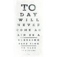 thumbnail image 3 of Rae, Marla 11x18 Black Modern Framed Museum Art Print Titled - Eye Chart I, 3 of 5