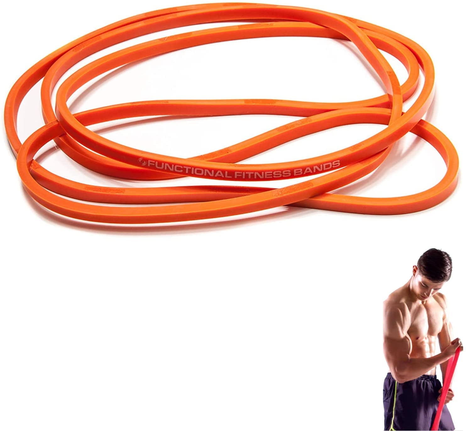 Mobility Rubberbanditz Single Pull Up Assit Bands Heavy Duty Resistance Exercise Bands for Powerlifting and Stretching 
