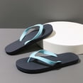 thumbnail image 5 of SBYOJLPB Men's Sandals Casual Indoor and Outdoor Versatile Solid Color Round Toe Open Toe Flat Soft Sole Beach Sandals, 5 of 7