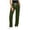 *Army Green, variant on Women's Drawstring Stretch Cargo Pants,Side Slit Yoga Trousers For Women,Ladies Lightweight Straight Leg Workwear with Pockets,Light Blue,S-2XL