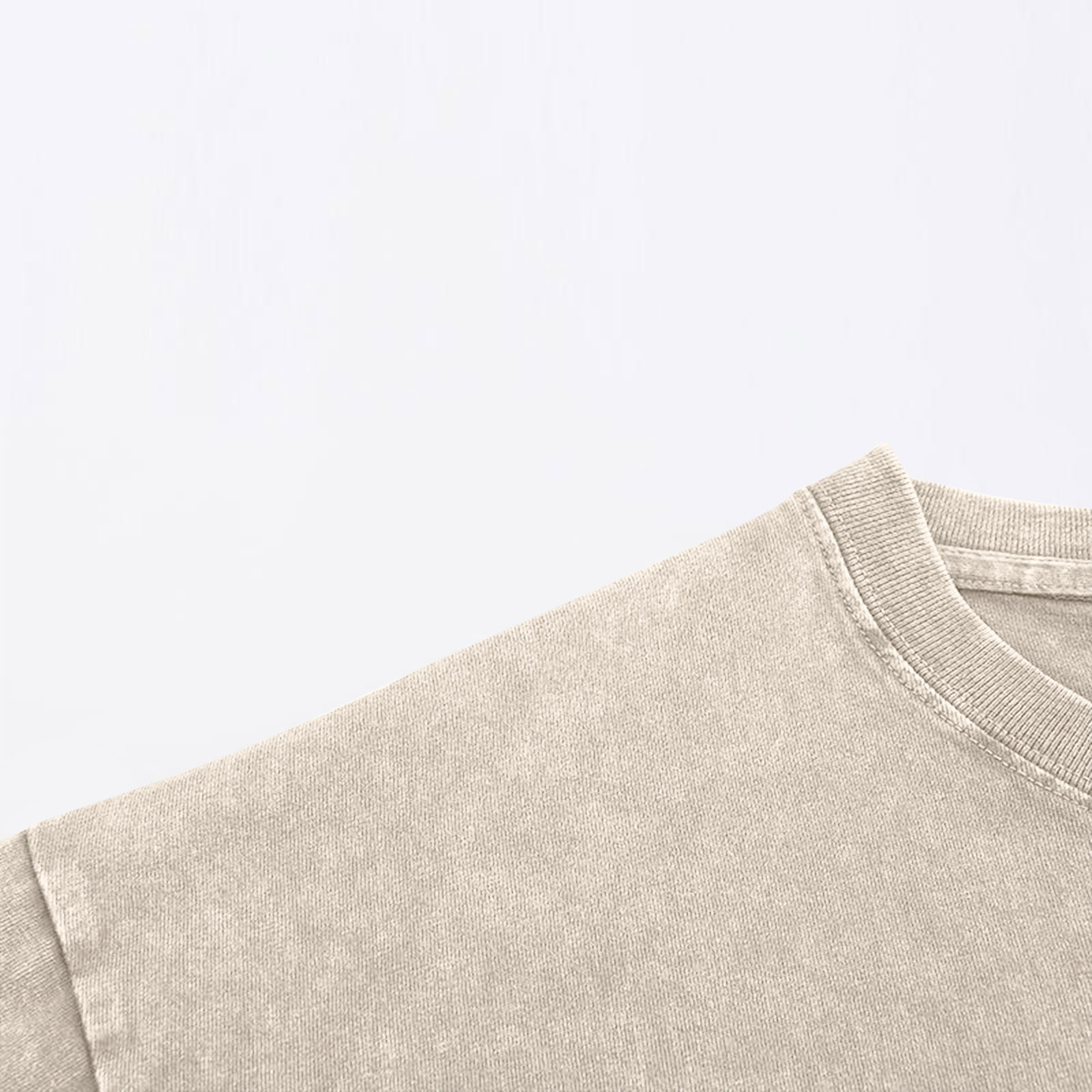 Playera de algodón oversized para hombre, corte holgado, estilo vintage lavado y desgastado, color liso, cuello redondo, atlética, manga corta, casual, tallas S-5XL, beige 5