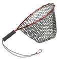 thumbnail image 2 of Landing Net,Net Soft Silicone Alloy Pole Handle And Carabiner Tools Pole Handle With Soft Silicone Fish Fishes Net Silicone Fish Net Carabiner Tools Fishes Net Alloy Pole Handle With And Huiop Red, 2 of 7