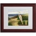 thumbnail image 2 of Trademark Fine Art "One Heron at the Beach" Canvas Art by Victor Giton, Wood Frame, 2 of 3