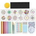 thumbnail image 1 of 42x Mandala Rock Dotting Set Mandala herramientas de pintura Plantillas Mandala Rock Painting Tool para dibujo de tela Decoración de, 1 of 8