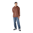thumbnail image 4 of Gildan Men's Softstyle Midweight Hooded Sweatshirt, Classic Fit Fleece Hoodie, Cocoa, L, 4 of 5