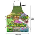 thumbnail image 5 of My Singing Monsters Adjustable Bib Apron, Waterdrop Resistant Aprons with 2 Pockets Cooking Kitchen Aprons for Women Men Chef, 5 of 8