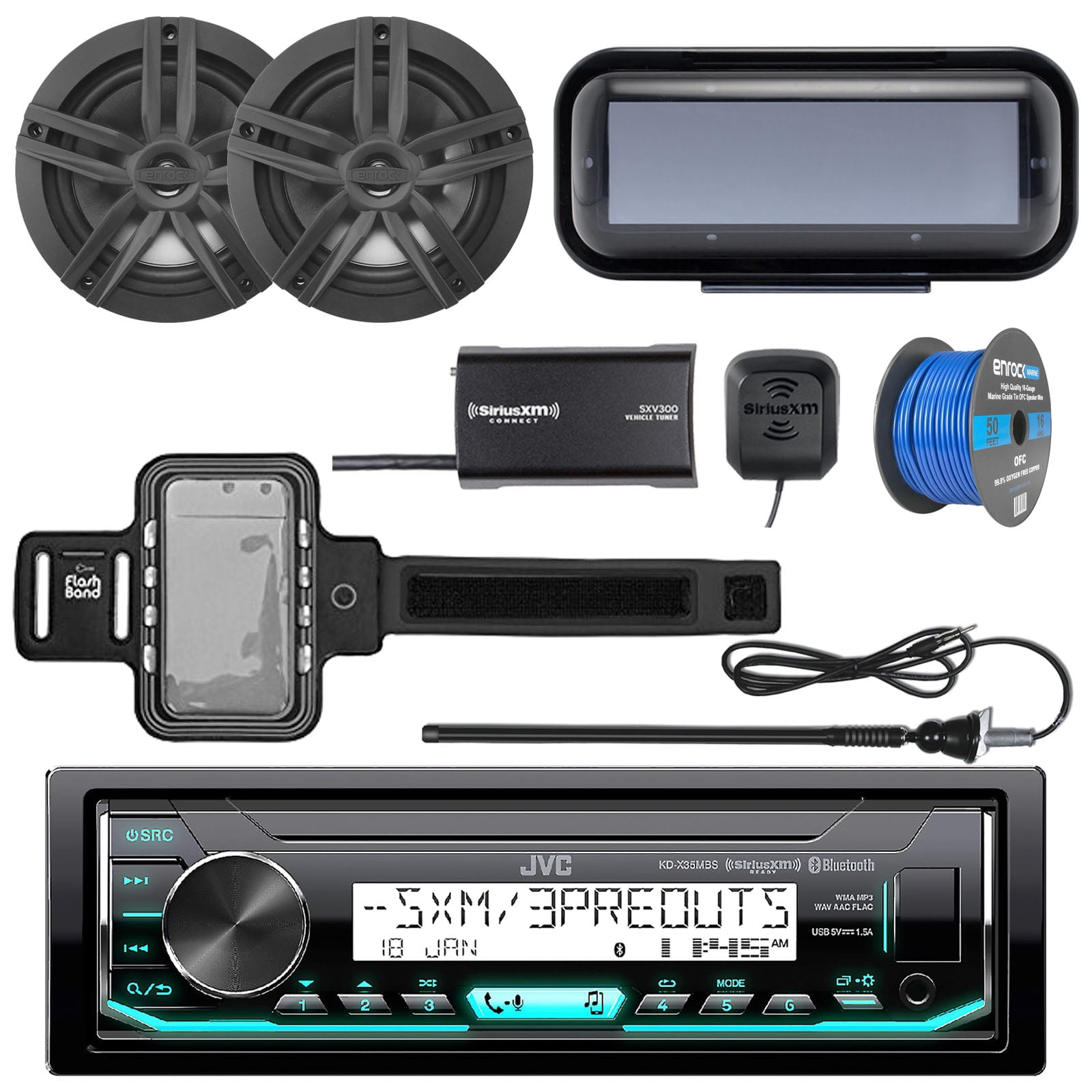 marine radio and speakers walmart